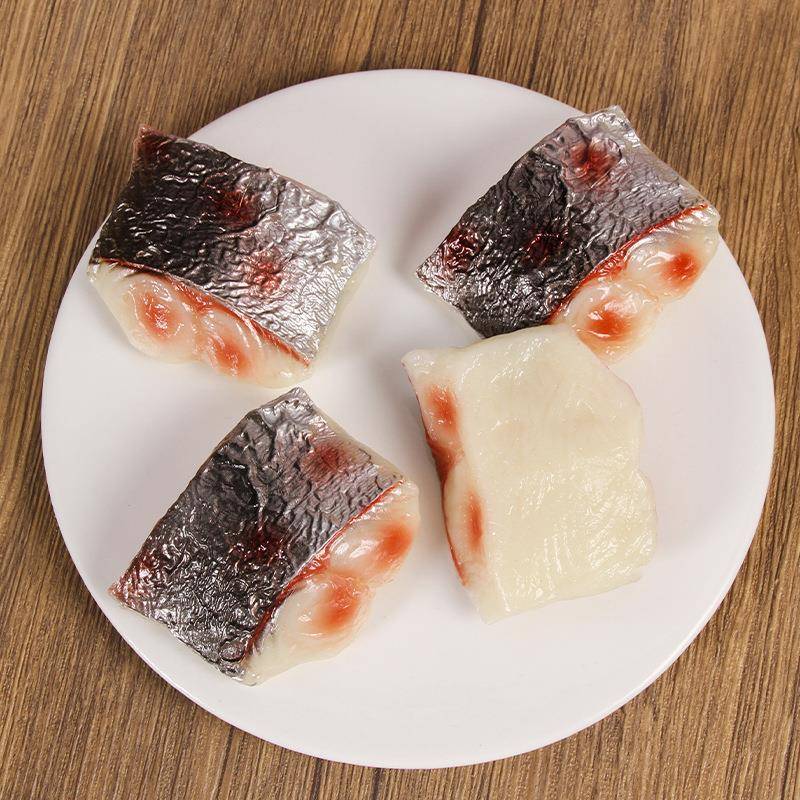 景区创意仿真鱼块模型挂件趣味仿真食物玩具挂饰饭店餐厅摆件道具