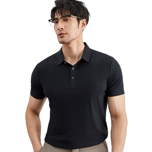 法派夏季薄款凉感无痕POLO衫男士短袖2025新款中青年商务休闲T恤