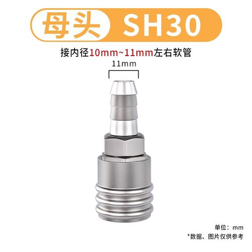 小风炮专用C式自锁快速接头气动快插气泵空压机配件母头SH公头PH