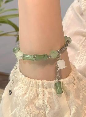 新中式节节高升竹节手链轻奢小众精致手串女款2024年新款古风手镯