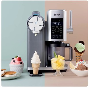 德国直邮Ninja 701水果冰淇淋机家用甜筒沙冰酸奶多功能冰激凌机