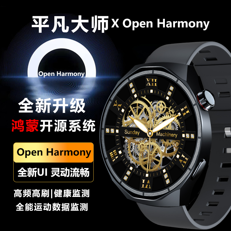 平凡大师Harmony鸿蒙开源系统海思芯片智能手表HT30顶配版watch