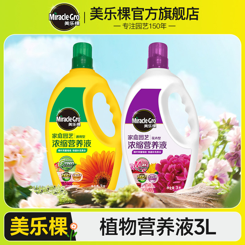 速发棵花卉玫瑰月季富贵竹通莓花肥料养花盆栽植液营养物草用