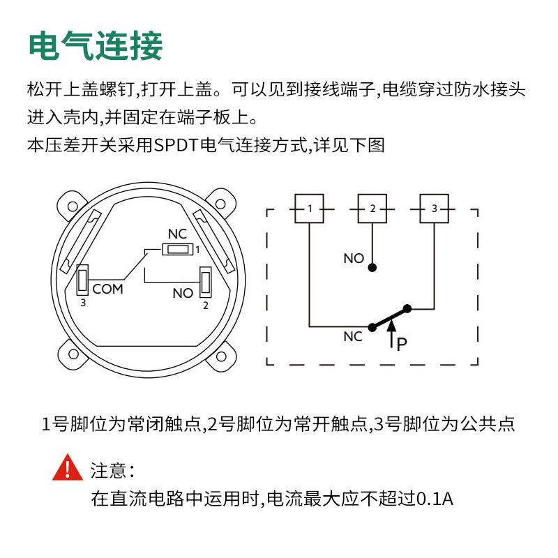 速发压差开关空气微差压风压计微压差表压力表气体流量通风传感器