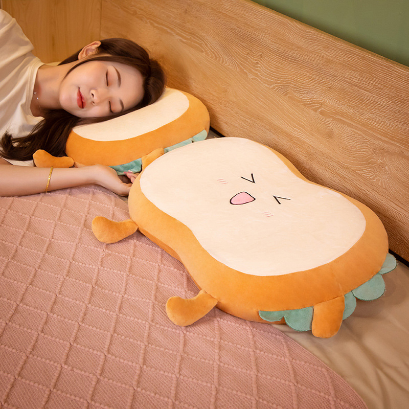速发面包抱枕靠垫床上单人枕休宿枕生睡觉记忆棉枕午睡舍午头枕肚