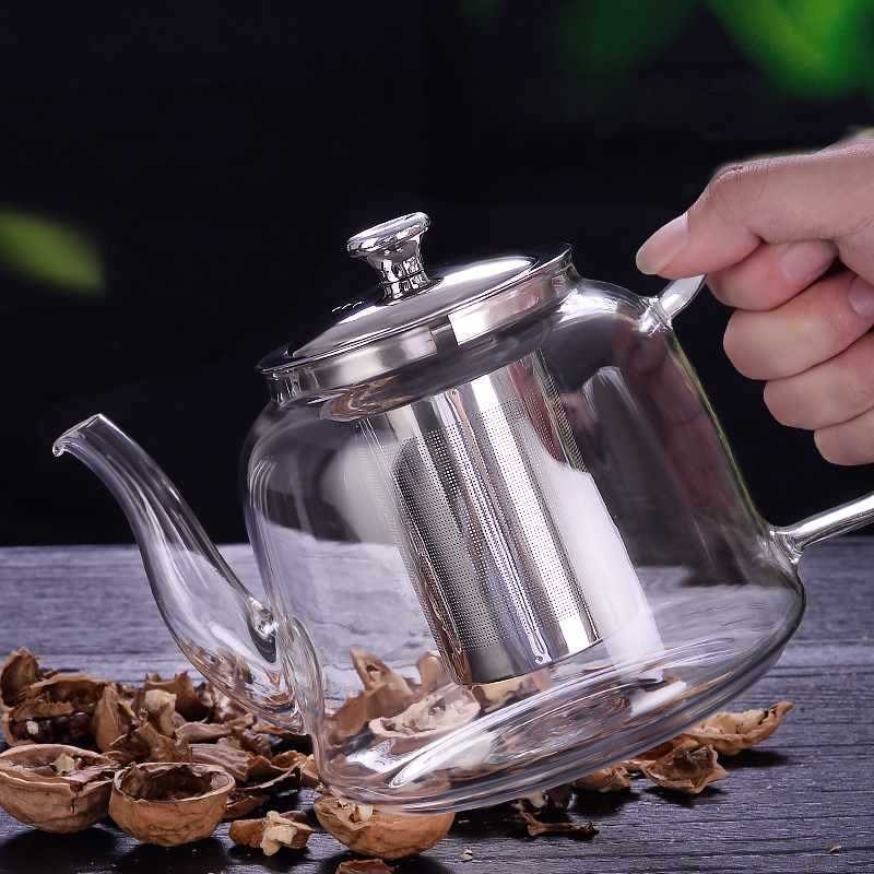 速发家茶耐高温玻璃茶壶套装加大厚容量用具烧水过滤泡茶水壶冲煮