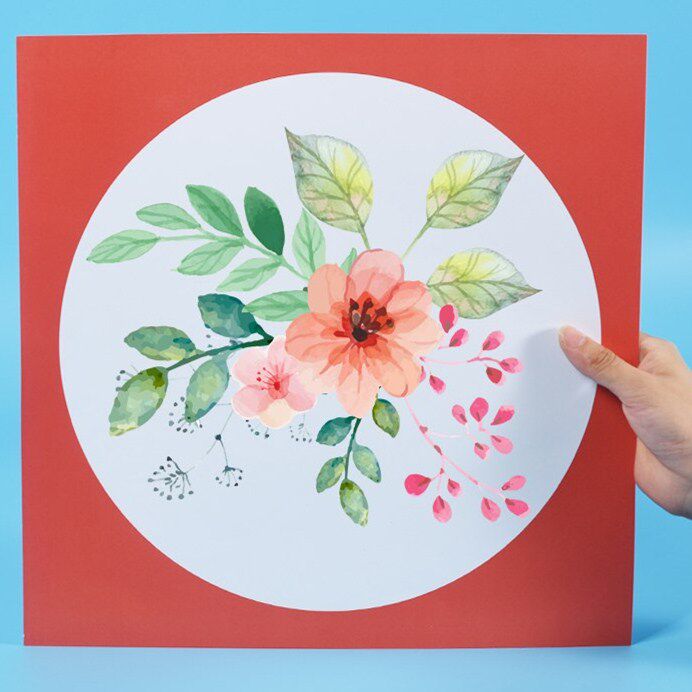 速发包邮镜片纸圆形彩色卡纸绘画纸圆面素描彩铅用纸美术画画卡纸