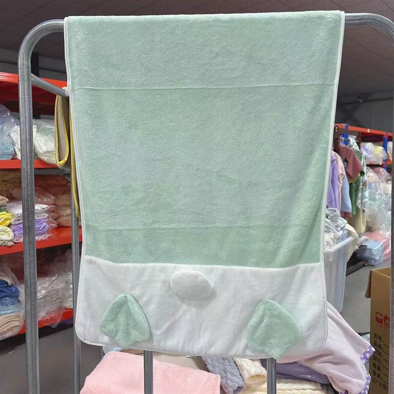 速发70*14m尾单珊瑚绒浴巾吸水柔软家用洗澡裹巾