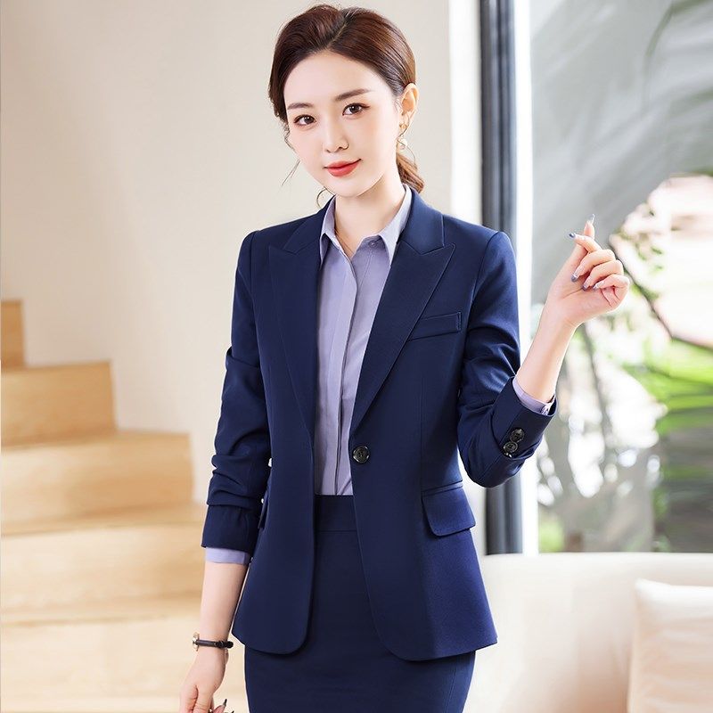 速发2024新款套装职业装正装加大加肥工作服气质西服外套