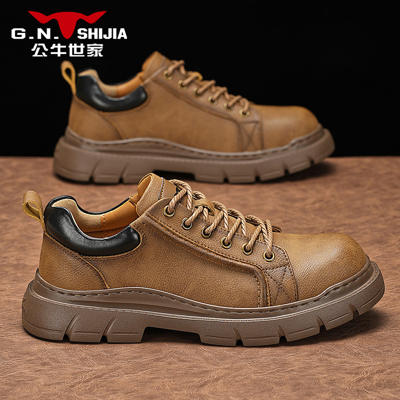 公牛世家英伦男鞋秋季新款