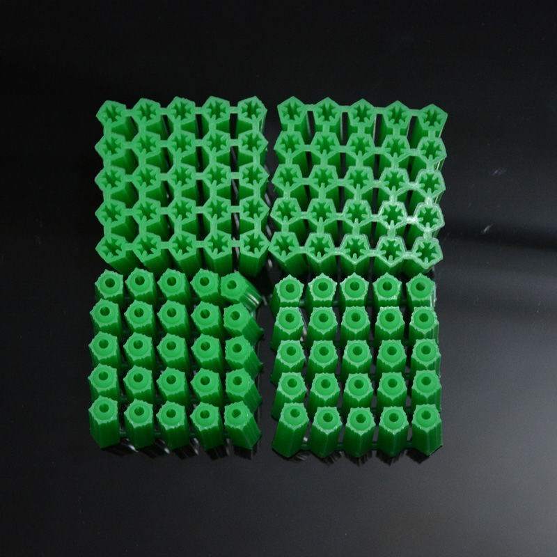 色子膨胀涨管6塑料8空心钉套绿色塞固定石膏澎涨套栓彭镙胶镙