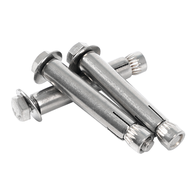 304不锈钢外六角内膨胀螺丝拉爆螺丝加长管内置式吊装蓬胀M6M8M10