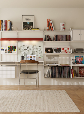 TOYA挂墙书架简约现代金属展示架Vitsoe墙面置物架客厅收纳陈列架