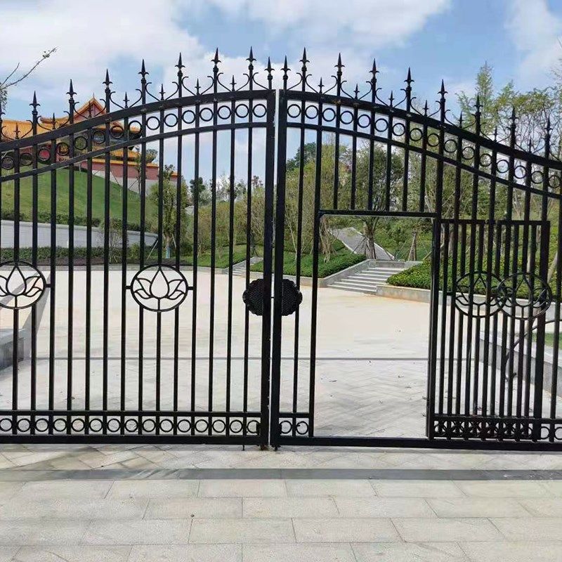 铁艺围墙护栏小区别墅庭院栅栏铝合金围栏中式铝艺大门锌钢双开门,办公设备/耗材/相关服务,办公线材,淘宝优惠券,粉丝福利购,淘宝优惠卷