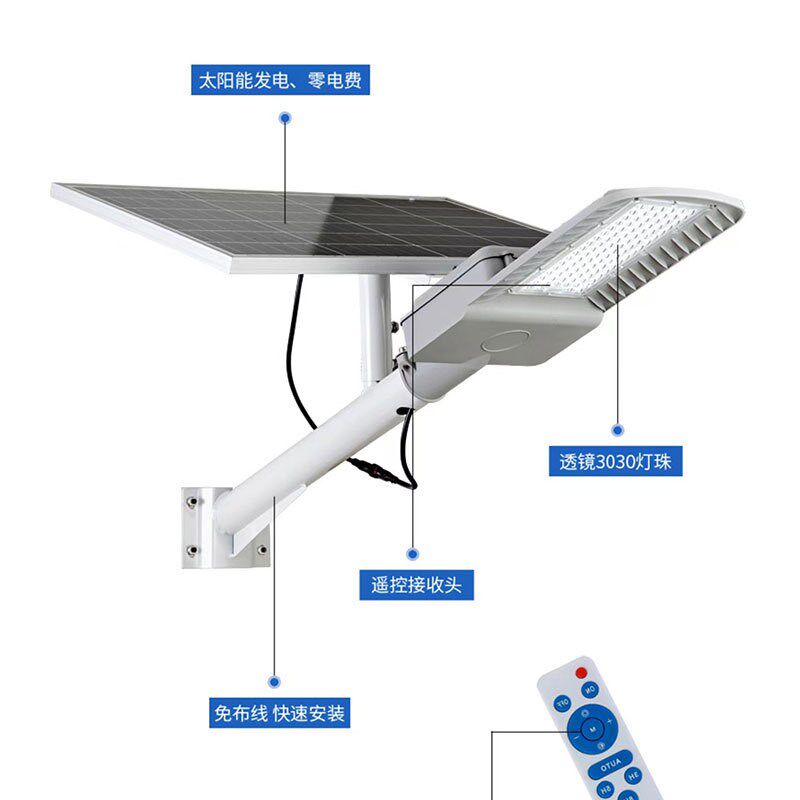 太阳能路灯家用农村庭院照明灯具电商新款LED改造工程超亮照明灯
