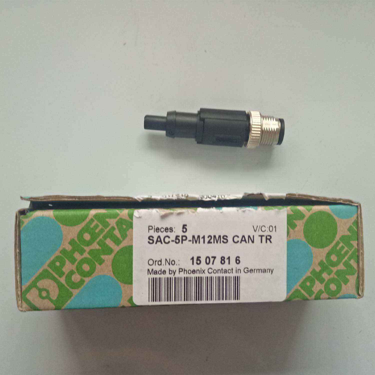 菲尼克斯终端电阻 - SAC-5P-M12MS CAN TR - 1507816