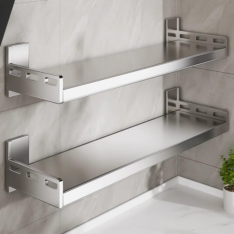 不锈钢厨房微波炉置物架壁挂式多功能免打孔挂墙架子墙上收纳架子