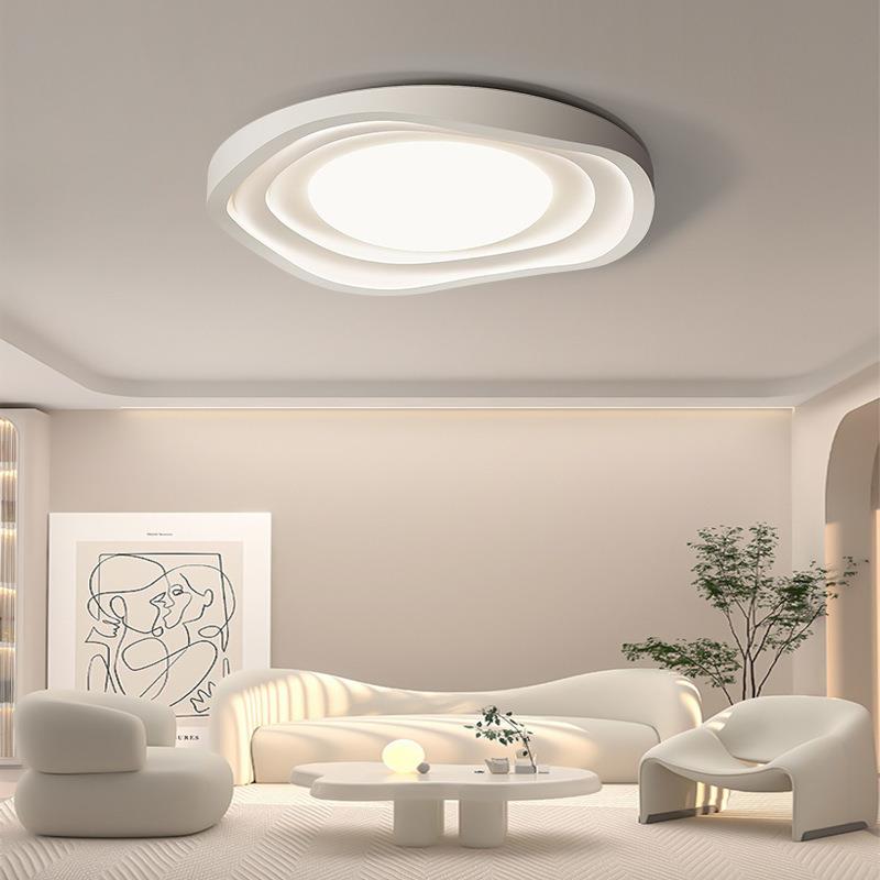 客厅灯吸顶灯现代简约大气2025新款极简玫瑰花圆形全光谱中山灯具