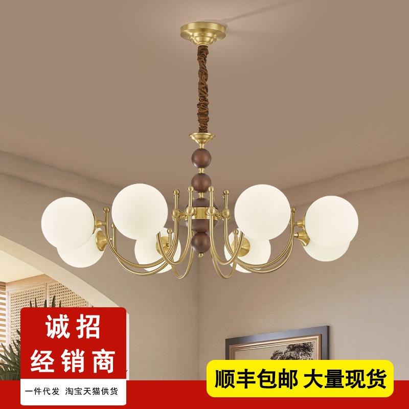 新款法式复古中古吊灯客厅灯大气餐厅卧室灯大厅房间主卧美式灯具