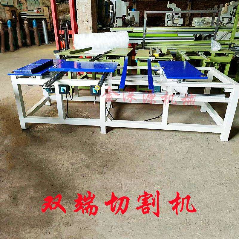 木工双端齐头锯多段断料锯截料清边机双头锯手推溜边截断锯修边机