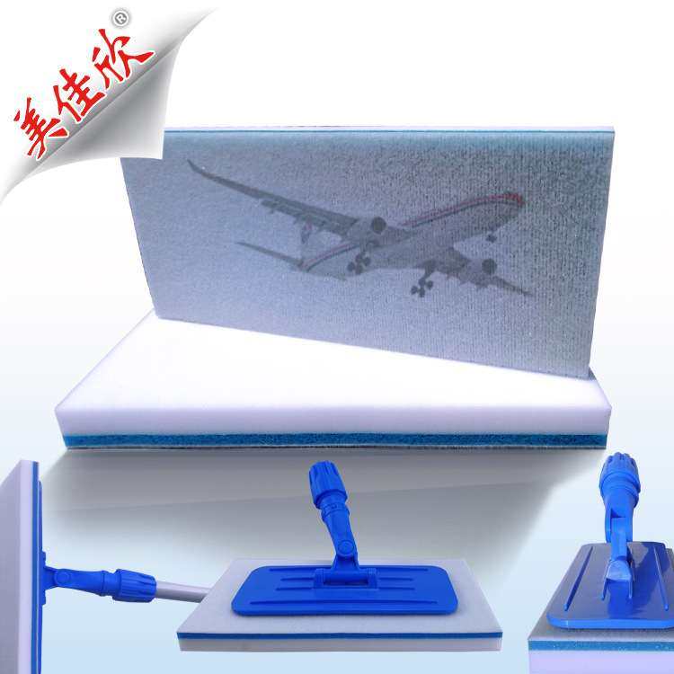 清洁航空机翼机身 万向拖把绵 飞机轮毂清洗 纳米绵带杆子