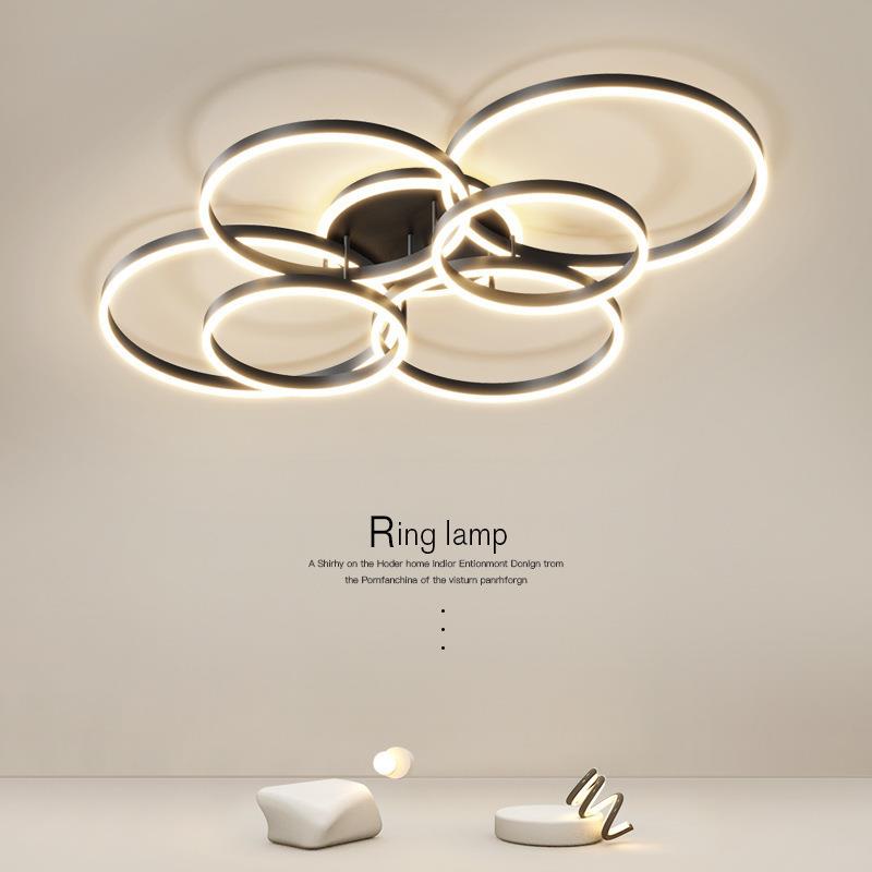 圆形客厅灯豪华主卧室吸顶大灯灯具简约现代大气轻奢北欧大厅主灯