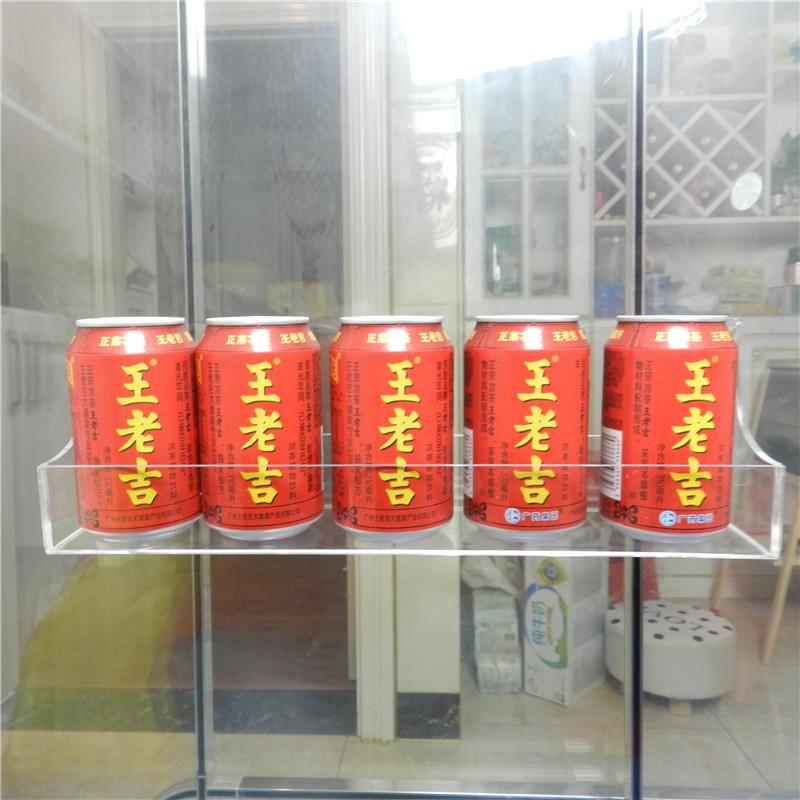 饮料吸盘架便利店饮料促销架亚克力冰箱门吸盘挂架保鲜柜置物架