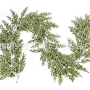 圣诞节仿真龙柏藤条桌面摆件家居壁炉装饰圣诞场景气氛布置装饰品