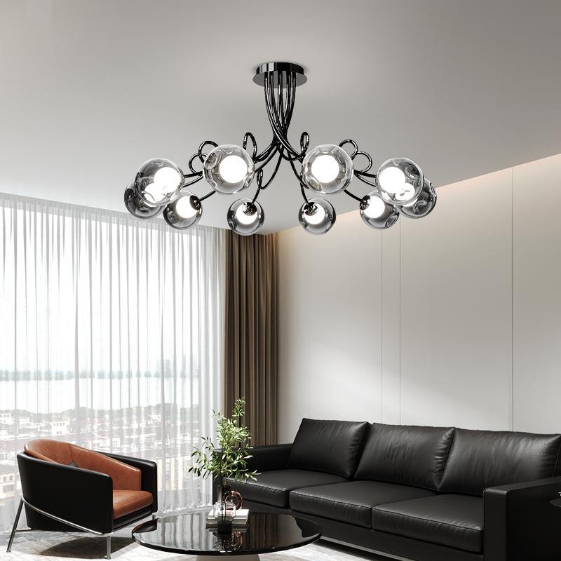 客厅吊灯意式极简2025新款护眼轻奢大气设计别墅大厅主灯中山灯具