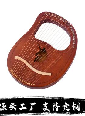桃花芯16音莱雅琴10音竖琴板式乐器箱式弹拨类乐器竖琴FANTE