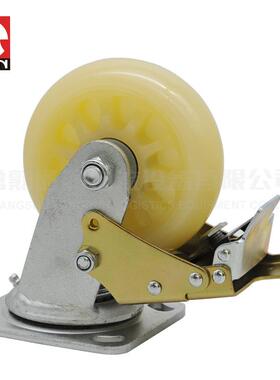 通润JL-PP01（5寸）白色重型聚丙烯物流台车脚轮料架PP轮