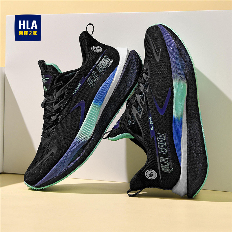 海澜之家男鞋夏季透气网面运动跑步鞋初中学生防滑中考体考专用鞋