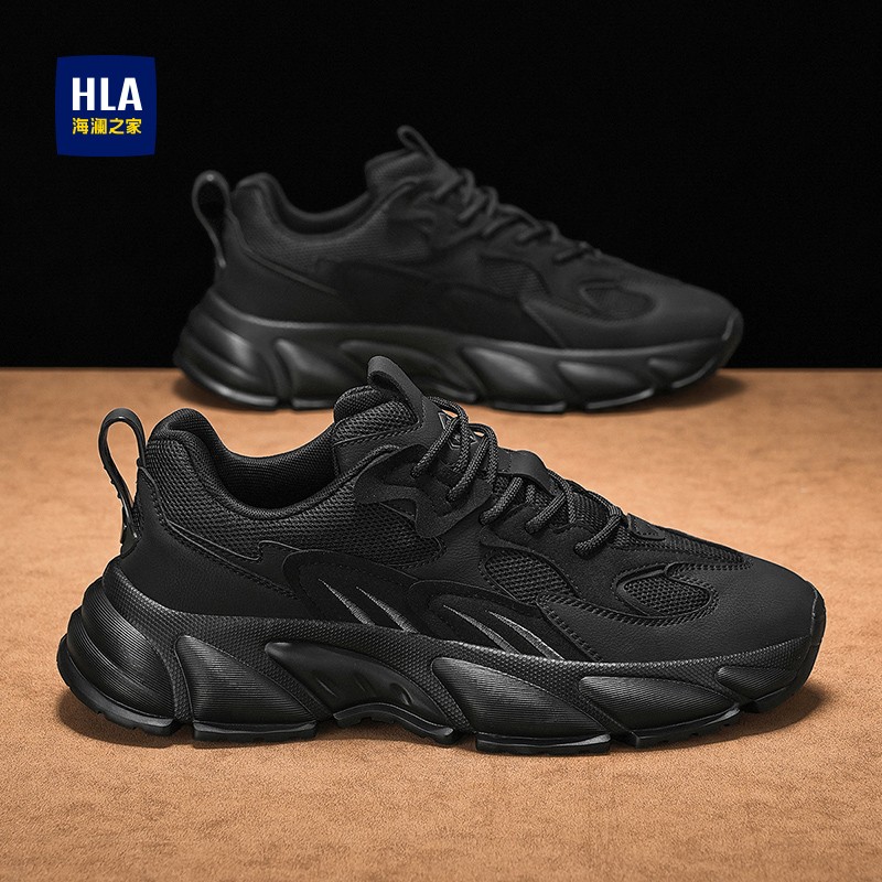 海澜之家男鞋2025新款秋季潮流百搭老爹鞋休闲运动鞋厚底增高潮鞋
