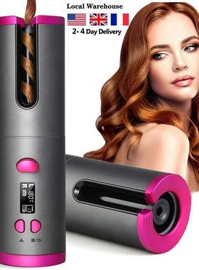 Hair Curlers Cordless Automatic Hair Curler Iron USB