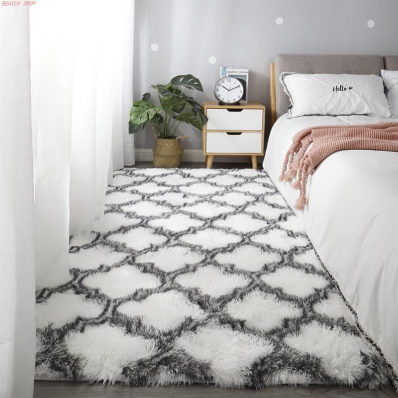 Soft Carpet Area Rugs Floor Bed Mats Living Room Bedroom Rug