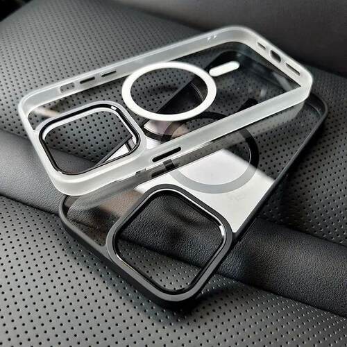 Metal Frame Case For iPhone 15 14 13 12 11 Pro Max Plus Tran