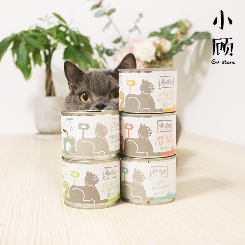 速发[小顾商店罐  mj食喵吖喵主j成幼猫全mja猫]头 200g/400g