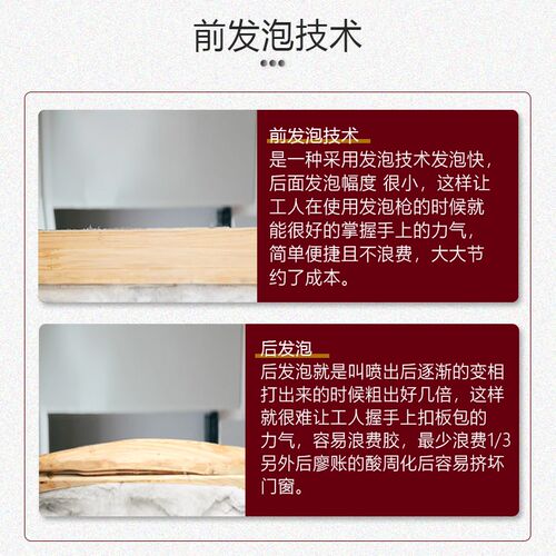 速发东元浦发发泡剂泡沫胶填缝剂填充剂聚氨酯门窗木门发泡胶保温