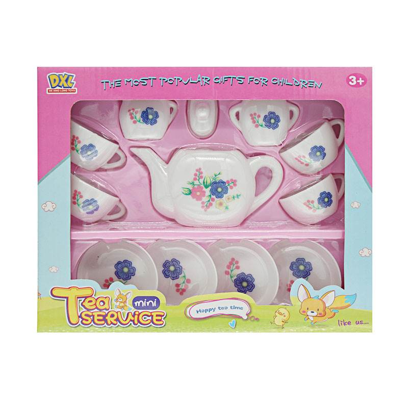 速发儿童茶具过家家塑料茶壶套装幼儿园孩子下午茶猫小猪玩具