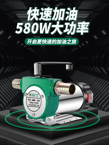 速发百小狮电动抽油泵12v24v通用220V伏家用威油泵柴型加油机抽油