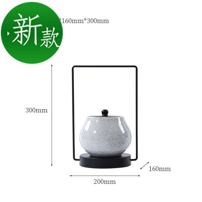 速发新中式陶瓷罐摆件客厅玄关电视酒柜软装饰品样板间博古架茶g