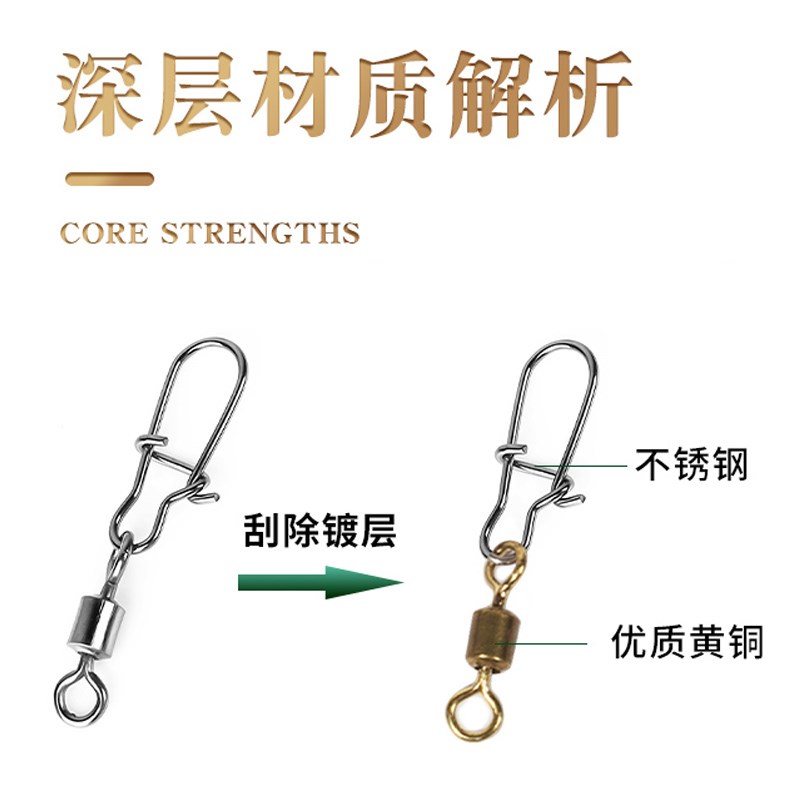 速发B型别针连接器樽形8八字环扣快速转环海竿钓鱼垂钓用品渔具小