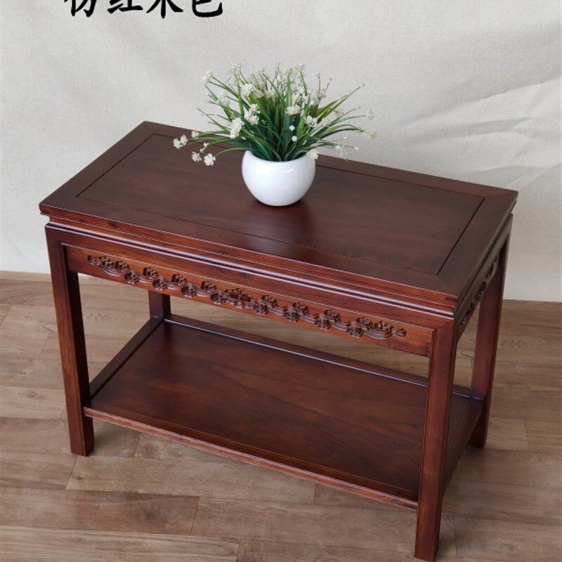 速发角实木沙发侧边几全几轻奢小茶几新中式边桌简方形边柜长约榆