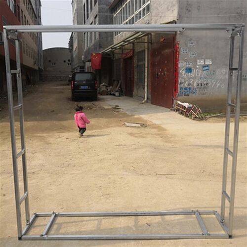速发新品新款婚庆道具喷绘布背景架t台婚庆I婚礼伸缩桁架广告舞台