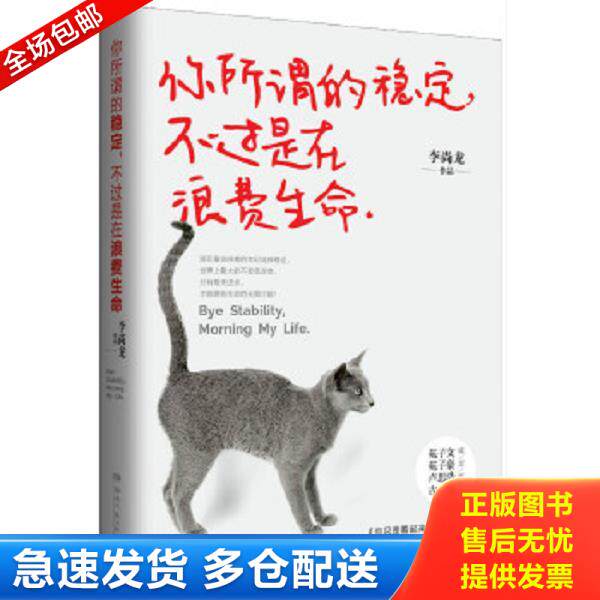 正版库存书9787540474485 你所谓的稳定 不过是在浪费生命 李尚龙著,博集天卷出品 湖南文艺