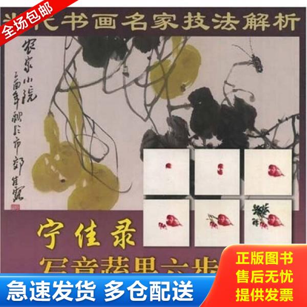 正版库存书9787530532775 当代书画名家技法解析：宁佳录写意蔬果六步画法 宁佳录著 天津人民美术出版社