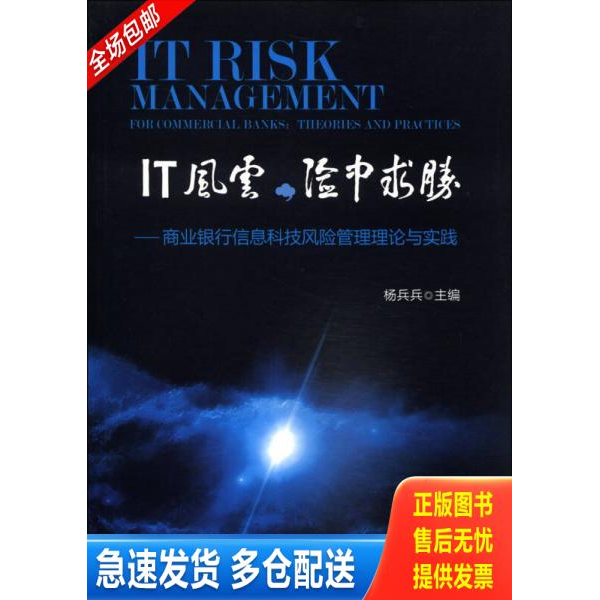 正版库存书IT风云,险中求胜：商业银行信息科技风险管理理论与实践 9787504971500 杨兵兵著作 中国金融出版社