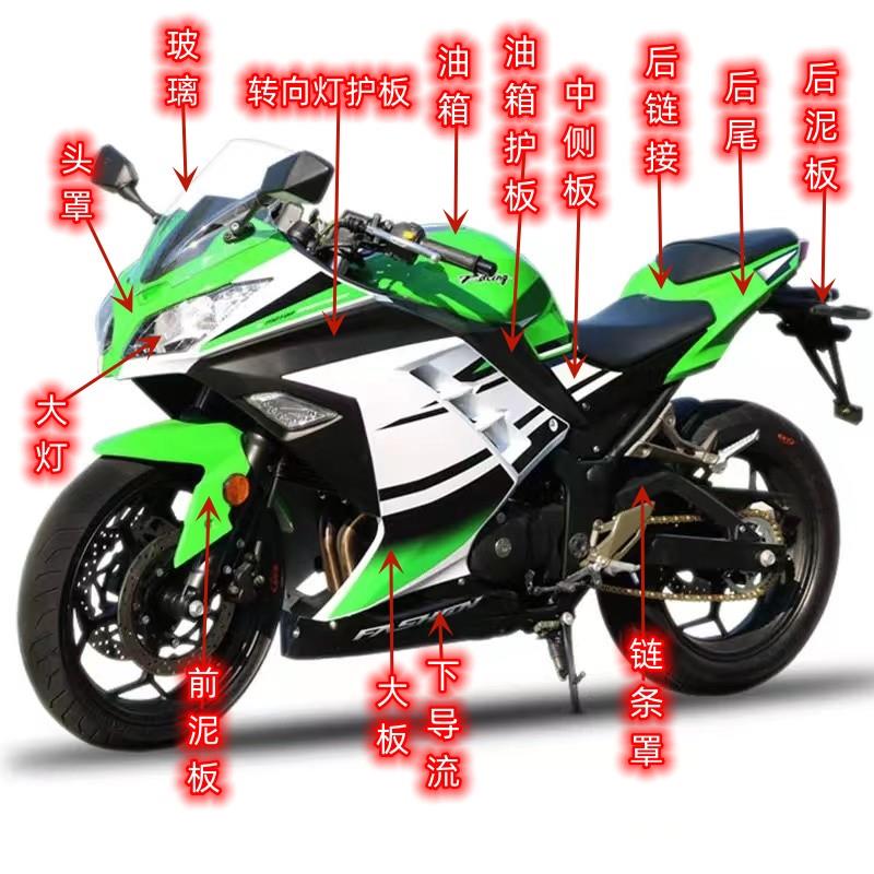 国产小忍者外壳/R3V6/川崎/战 隼350/S款宝雕地平线 线机车全套配