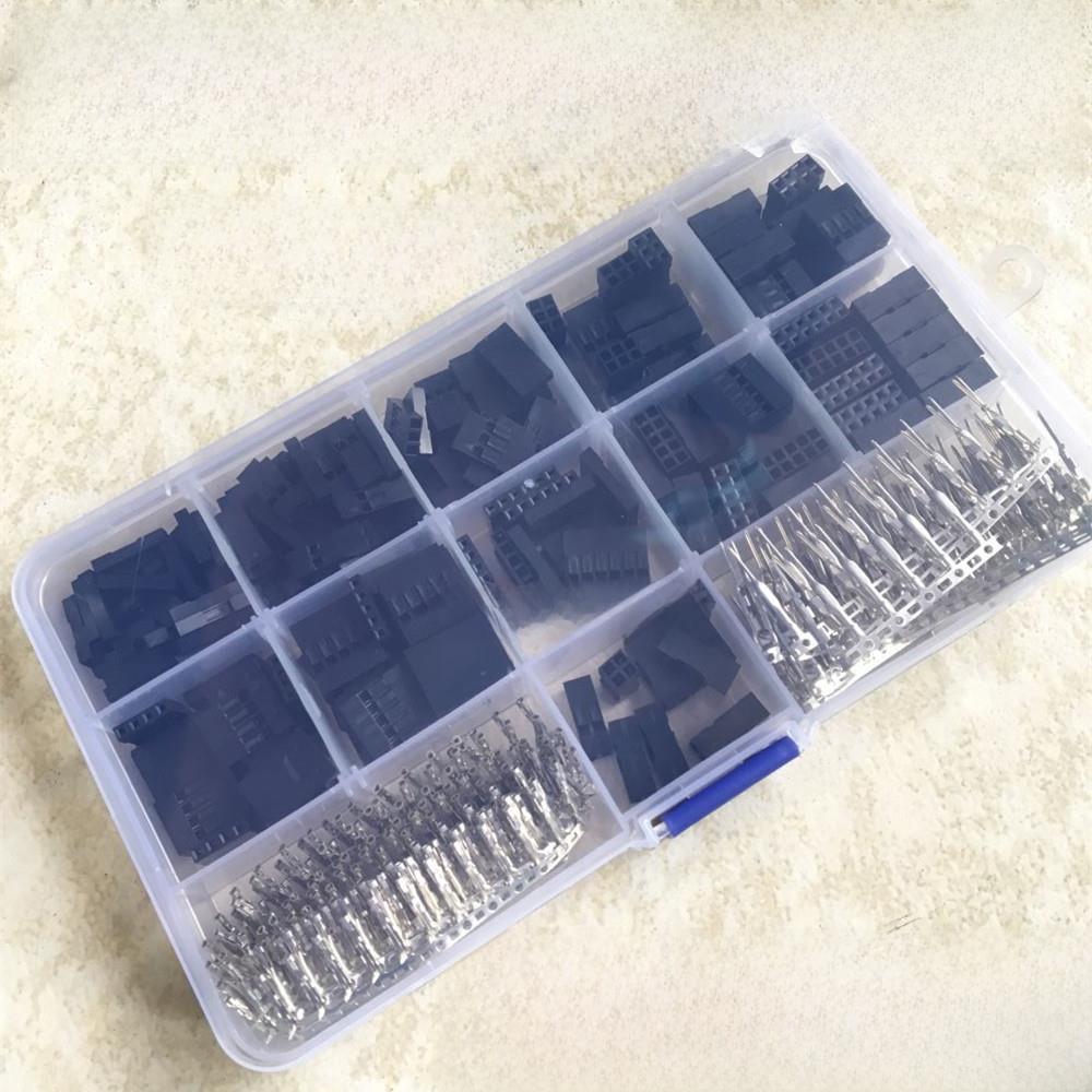 620Pcs 2.54毫米杜邦跳线头连接器外壳与终端套件