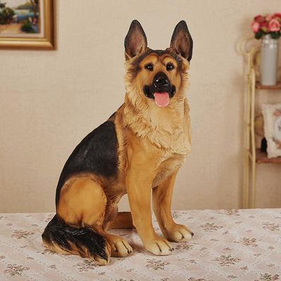 狗摆件落地客厅装饰仿真德牧户外招财大型一比一狼狗模型 看门狗